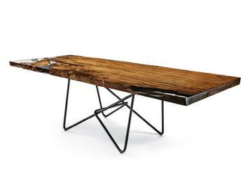 KAURI PIANO ANTICO - Rectangular table with Kauri solid wood top by Riva 1920 - view 2